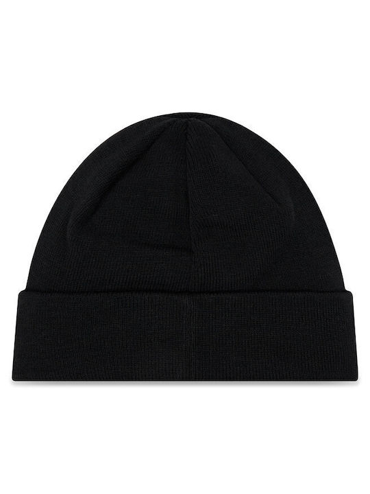 DC Label Knitted Beanie Cap Black