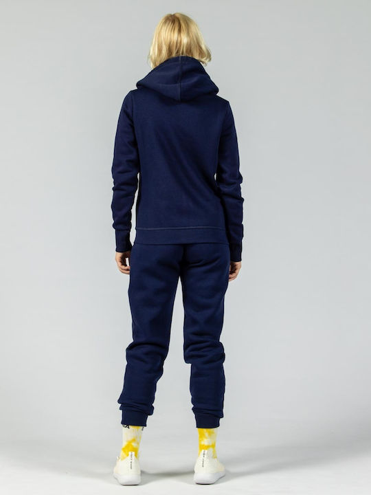 Damen Sweatshirt mit Kapuze Blau