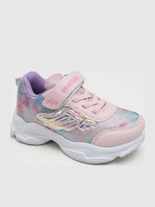 Kids Sneakers with Scratch Pink