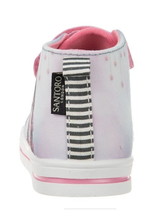 Santoro Gorjuss Παιδικά Sneakers High με Σκρατς Ροζ