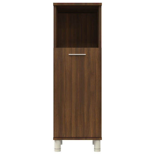 vidaXL Στήλη Μπάνιου Τοίχου Μ30xΒ30xΥ95cm Δρυς