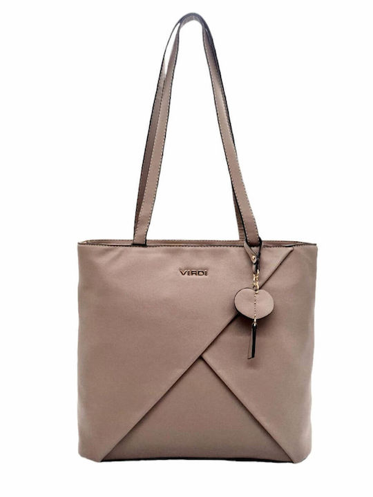 Geantă de damă Shopper De umăr Taupe