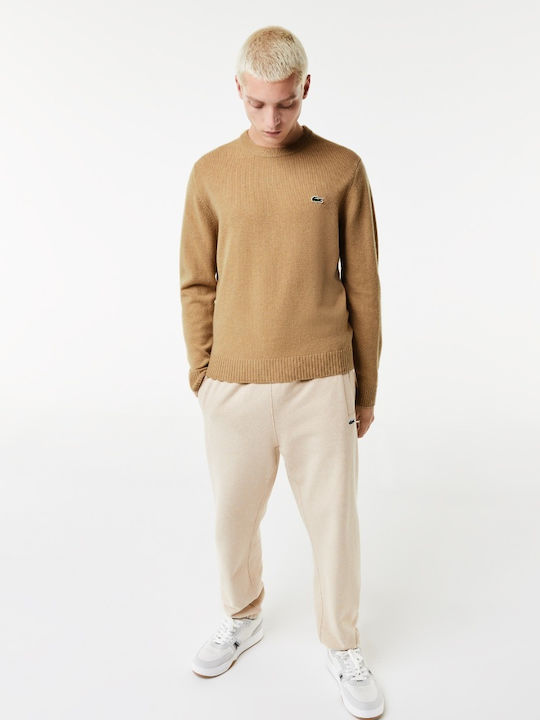 Lacoste Men's Long Sleeve Sweater Beige