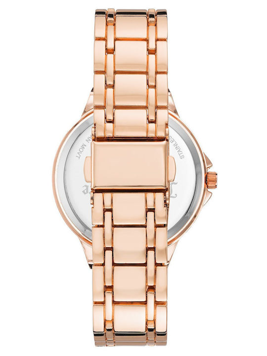 Juicy Couture Women's Watch with Pink Gold Metal Bracelet