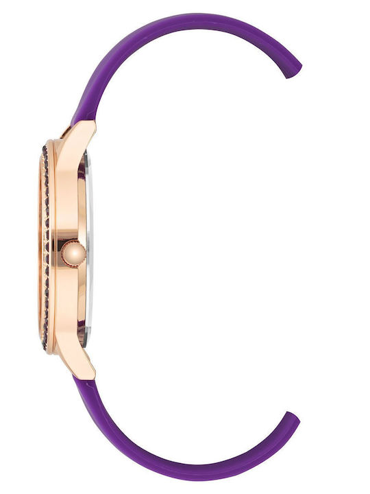 Juicy Couture Women's Watch with Purple Leather Strap