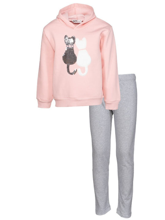 Nek Kids Wear Kinder Set mit Leggings Winter 2Stück Rosa