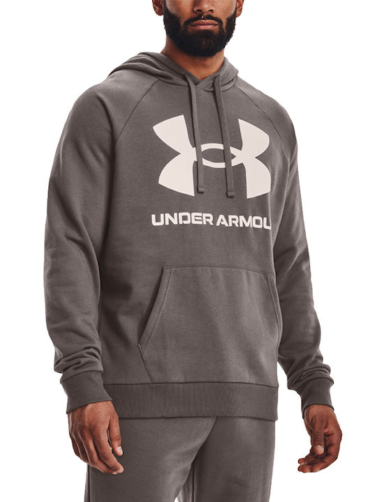 Rival Big Logo Sweatshirt für Herren mit Kapuze Braun