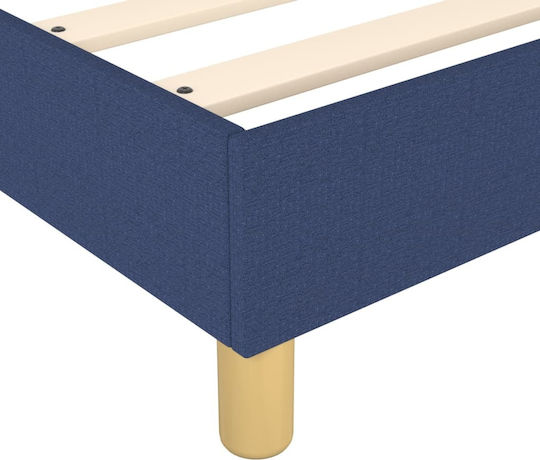 Bettunterlage Einzel mit Stoff Blau für die Matratze 90x200cm