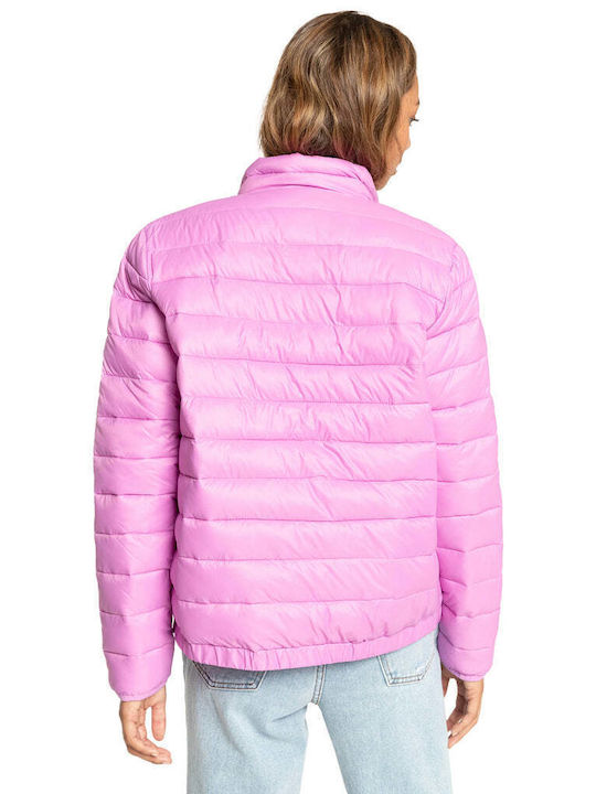 Billabong Transport Women's Short Puffer Jacket for Spring or Autumn Lavender