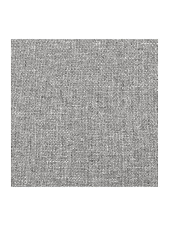 Betten Einzel mit Stoff in Hellgrau für die Matratze 100x200cm