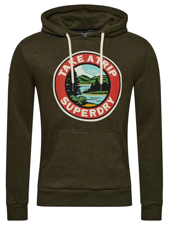 M D2 Sweatshirt with Hood Khaki