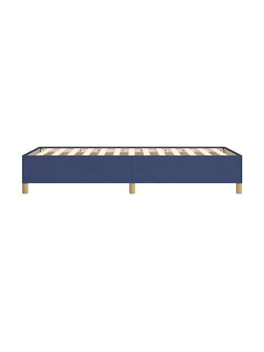Betten Einzel mit Stoff Blau für die Matratze 90x200cm