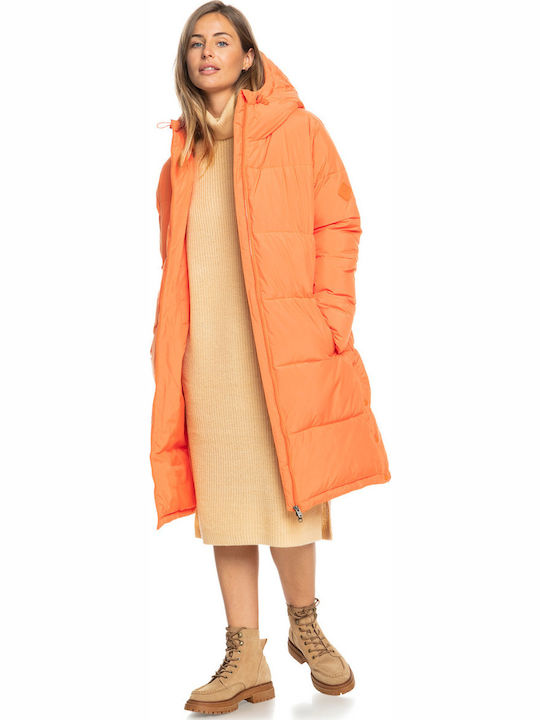 Test of Time Μακρύ Γυναικείο Puffer Μπουφάν για Χειμώνα Coral Rose