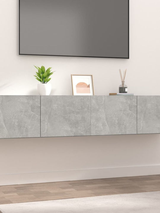 Particle Board TV Furniture Γκρι Σκυροδέματος L160xW30xH30cm