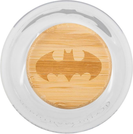 Stor DC Comics Batman Μπουκάλι Νερού Γυάλινο με Βιδωτό Καπάκι Διάφανο 620ml