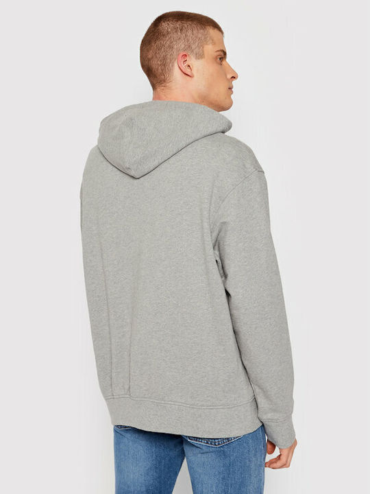 Levi's Herren Sweatshirt mit Kapuze und Taschen Gray