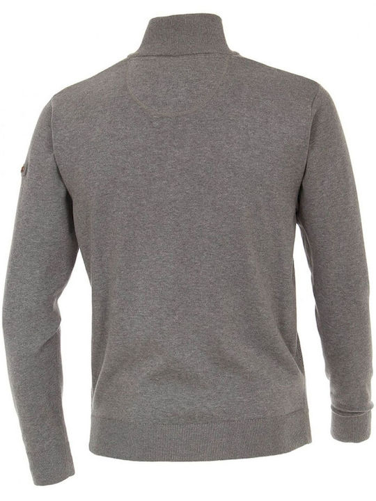 REDMOND Herren Strickbluse grau