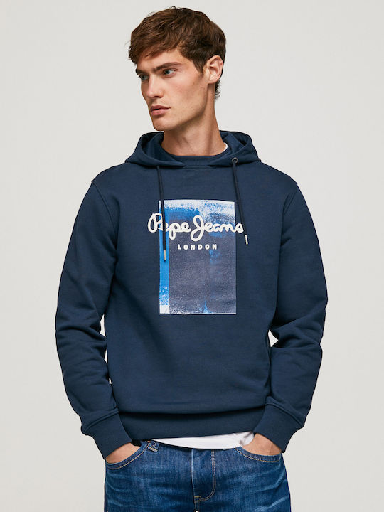 Pierce Sweatshirt mit Kapuze Marineblau
