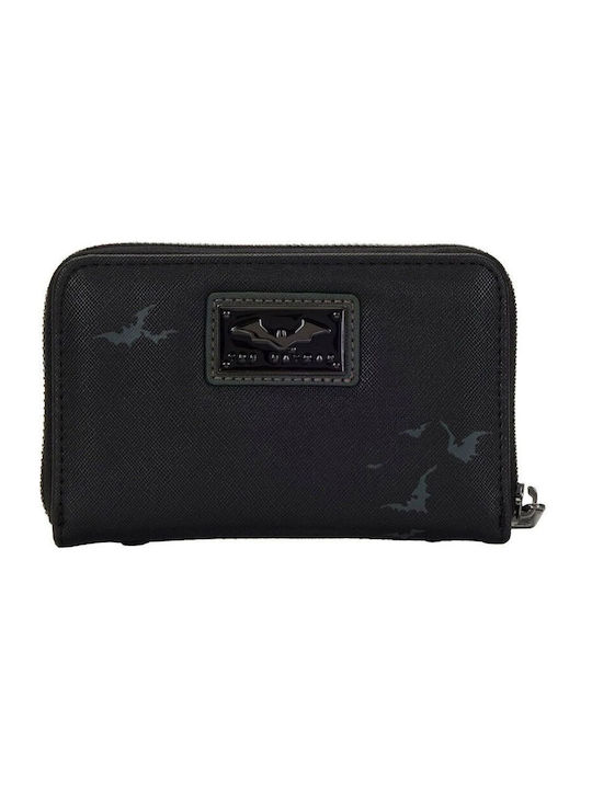 Loungefly DC Comics: Batman Kids' Wallet with Zipper for Boy Black DCCWA0040