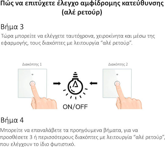 MOES Χωνευτός Διακόπτης Τοίχου Αφής Wi-Fi Διπλός με Πλαίσιο Χρυσός