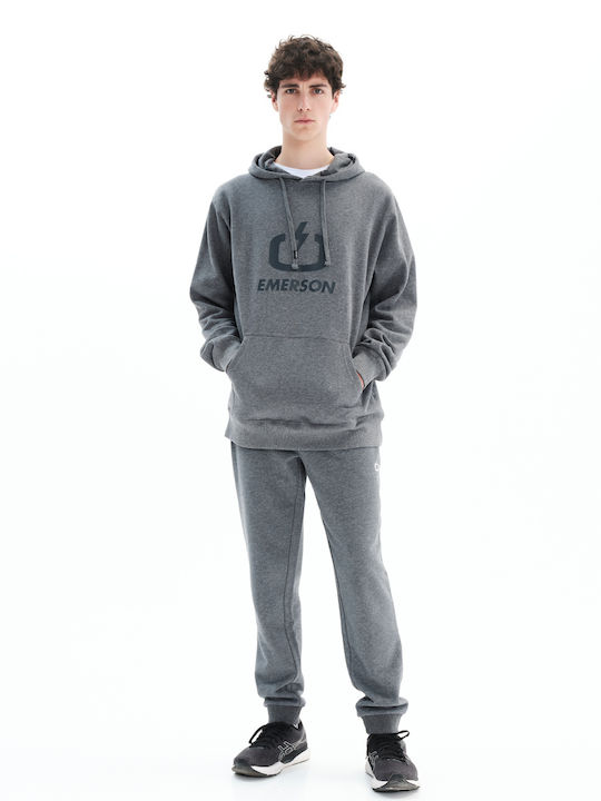 Sweatshirt with Hood Dark Grey