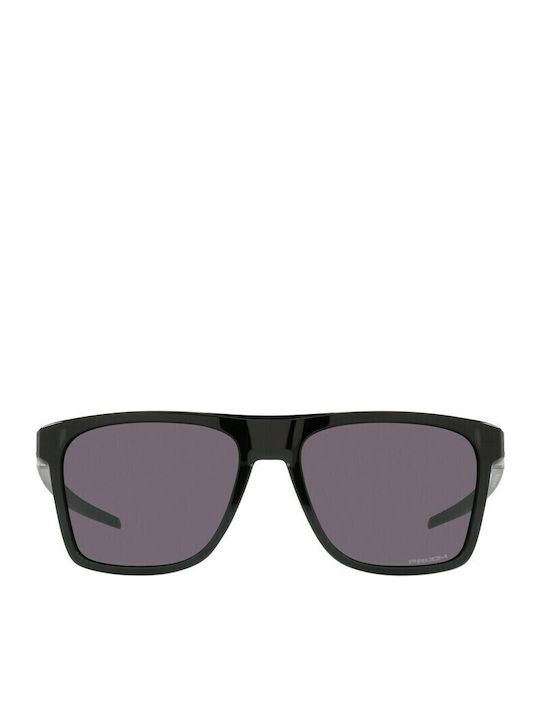 Oakley Leffingwell Sunglasses Gray with Acetate Frame & Black Lens