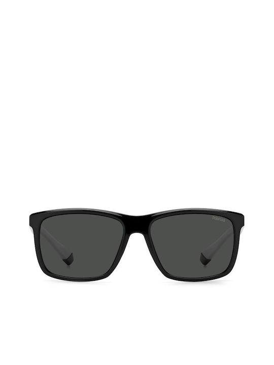 Polaroid Sonnenbrillen mit Schwarz Rahmen und Schwarz Polarisiert Linse PLD7043/S 08A/M9