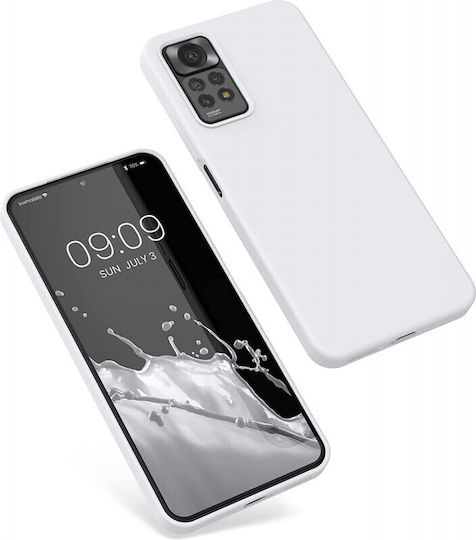 KWmobile Rubberized Umschlag Rückseite Silikon Weiß (Redmi Note 11 Pro)