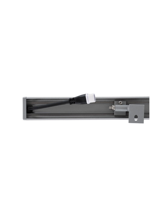 GloboStar Faia Außenstehlampe LED Wall Washer 24W mit Kaltweißem Licht IP65 Silber