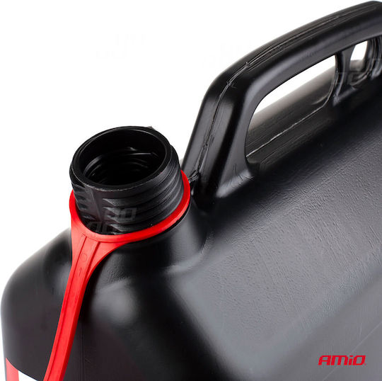 AMiO Fuel Can Double Position Plastic with Extension Tube 5l Black