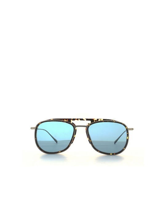 Brett Joey Men's Sunglasses with C09 Tartaruga Frame and Blue Lens