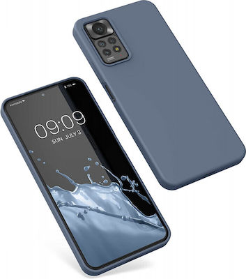 KWmobile Rubberized Silicone Back Cover Blue Grey (Redmi Note 11 Pro)