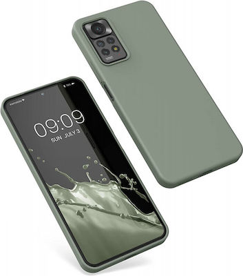 KWmobile Rubberized Coperta din spate Silicon Gray Green (Redmi Note 11 Pro) 57373.172