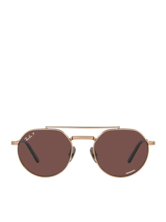 Ray Ban Jack II Titanium Sonnenbrillen Ροζ Χρυσά mit Metall Gestell