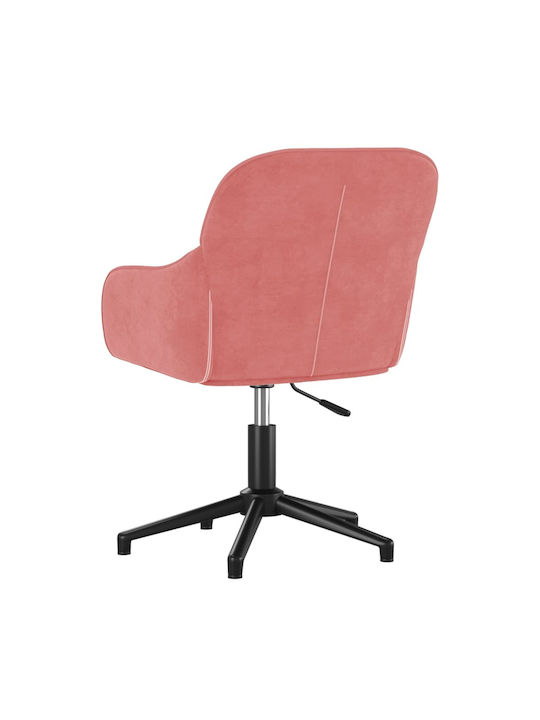 Swivel Visitor Chair with Arms Ροζ 56x61x72cm 2pcs