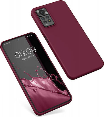 KWmobile Rubber Coperta din spate Silicon Roșu tawny (Redmi Note 11 Pro) 57373.190