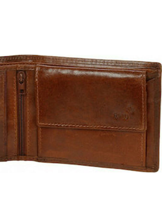 Leather Men's Wallet Classic with RFID Cognac