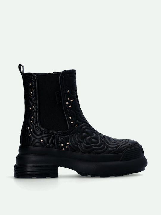 Beatles Stiefeletten Damen Schwarz