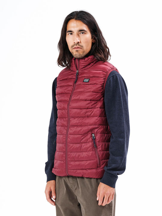 Ärmellos Winter Jacke Puffer Wine