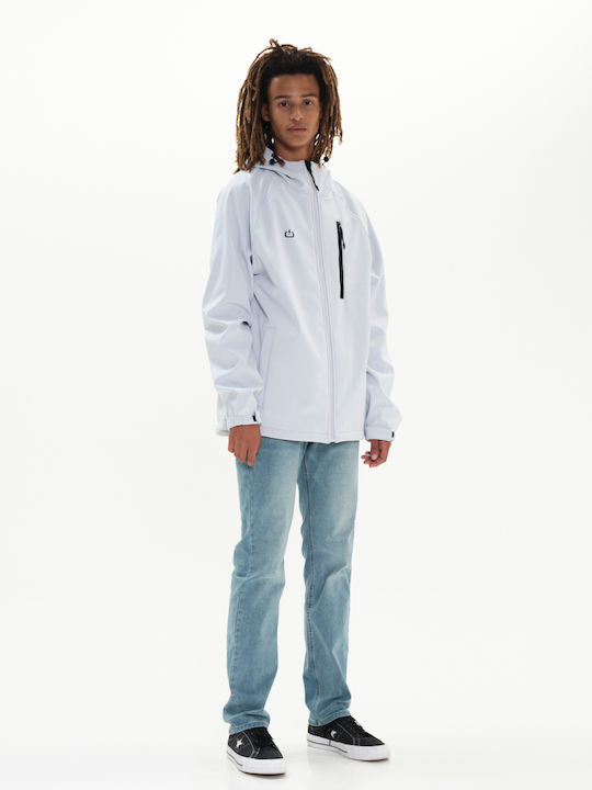 Winter Jacket Softshell Waterproof and Windproof Ice White