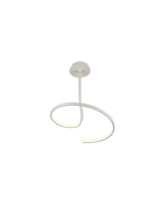 Atman Ceiling Mount Light 40cm White with Integrated LED and Remote Control