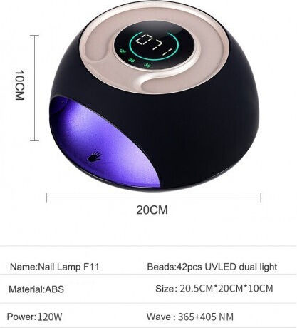 SUN ONE UV SUN F11 Nail Polish Curing Lamp UV / LED 120W Blue