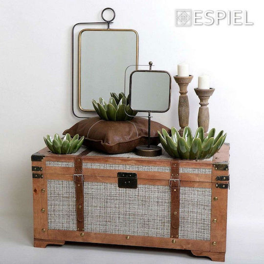 Espiel Zierkissen Braun 45x45cm