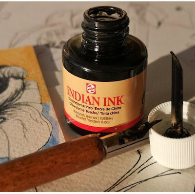 Royal Talens Replacement Ink for Pen in Black color 30ml 30ml