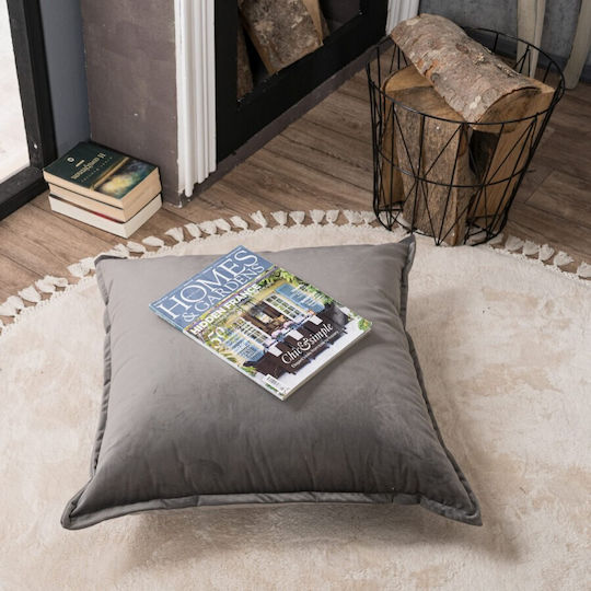 Teoran Μαξιλάρι Καναπέ Velvet 11 Silver 30x50εκ.