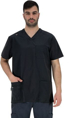 B-Well Marco Men's Medical Blouse Black