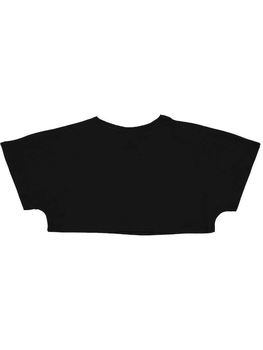 Birba Trybeyond Kinder-Crop-Top Kurzarm Schwarz