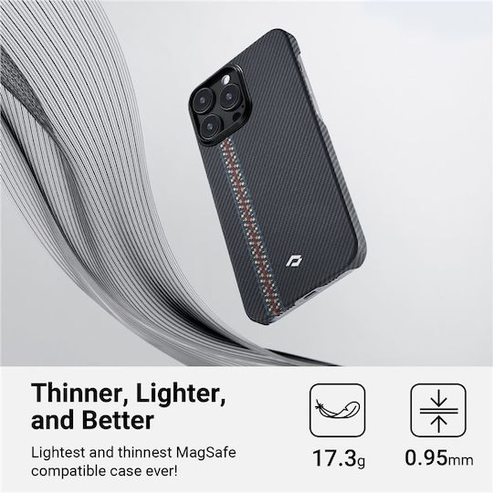Pitaka Fusion Weaving Back Cover 0.95mm Rhapsody (iPhone 14 Pro)