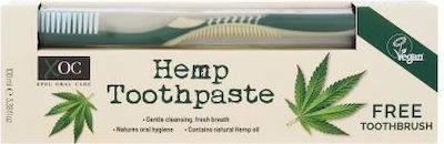 Xpel Hemp Toothpaste για Ήπιο Καθαρισμό 100ml & Οδοντόβουρτσα 1τμχ