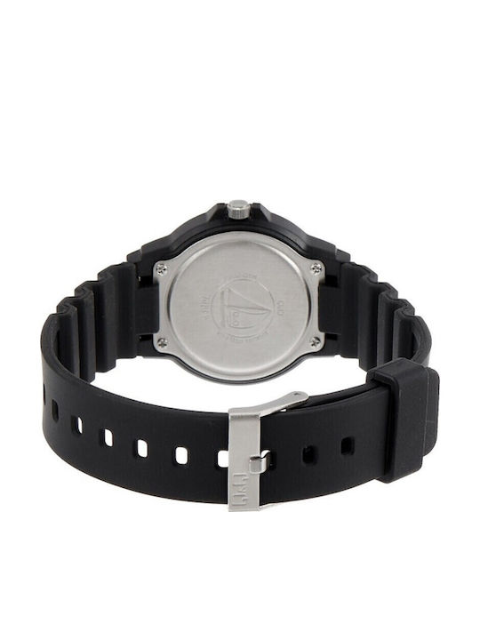 Q&Q Kids Analog Watch with Rubber/Plastic Strap Black